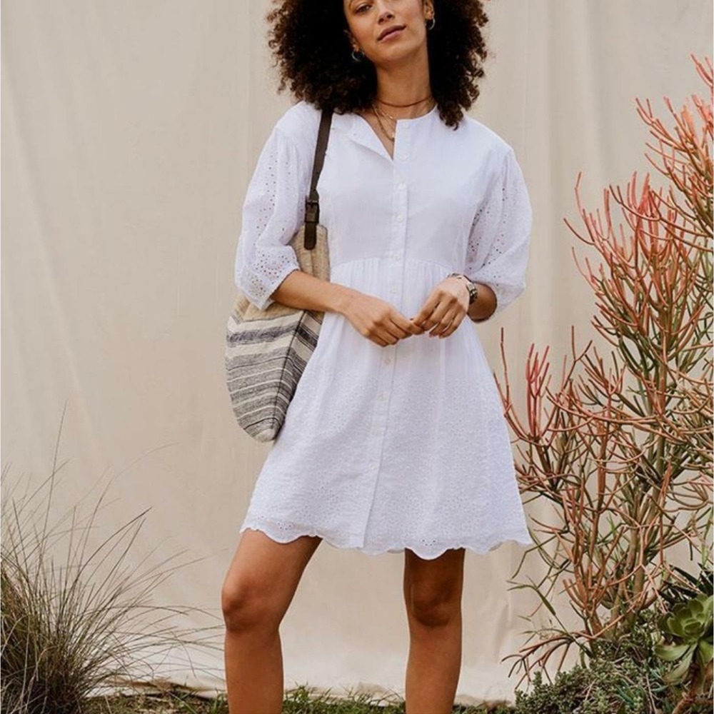 MATILDA JANE SIZE LARGE EMBROIDERED BABYDOLL DRESS